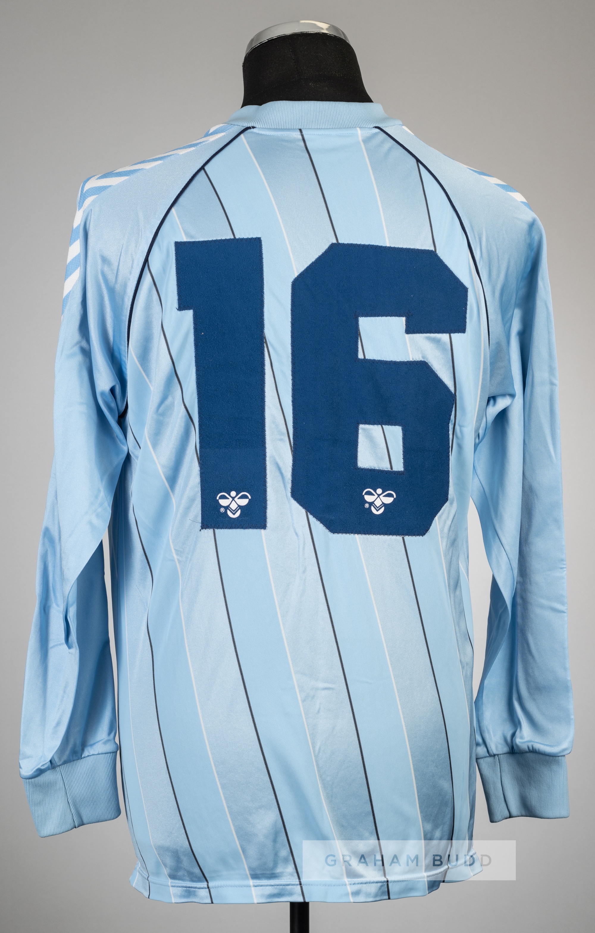 Blue Tottenham Hotspur no.16 away jersey, season 1985-87, Hummel, long-sleeved with club crest and - Image 2 of 2