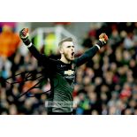 Manchester United FC collection of nine signed photographs,  including Ryan Giggs, Teddy Sheringham,