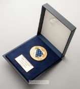 A Bozina and Herzegovina Football Federation medal, issued at Euro '96, in presentation case set