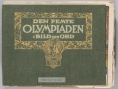 Stockholm 1912 Olympic Games "Den Femte Olympiaden" a set of 24 loose brochures, published by
