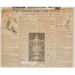 Football scrapbook for season 1922, the scrapbook ranges from 7th January 1922 to 30th September
