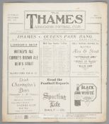 Thames v QPR programme 27th Decemember 1930, F.L. Division Three South fixture 1930-31 was Thames