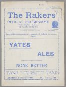 New Brighton v Tranmere Rovers programme 17th February 1934, F.L. Division Three North fixture,