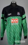Ludek Miklosko green and black West Ham United no.1 goalkeeper's jersey, circa early 1990s, Bukta,