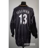 Neil Sullivan signed black Tottenham Hotspur no.13 goalkeeper's jersey, season 2000-01 Adidas,