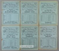 Six West Ham United 1930s home programmes, F.L. Division One fixtures unless otherwise stated,