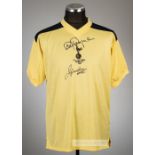 Steve Perryman and Glen Hoddle yellow Tottenham Hotspur FA Cup final 1982 retro jersey,  Score Draw,