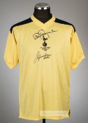 Steve Perryman and Glen Hoddle yellow Tottenham Hotspur FA Cup final 1982 retro jersey,  Score Draw,