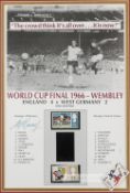 Alf Ramsey signed World Cup final 1966 England v West Germany display with three World Cup 1966