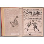 Bound volume of The Boy's Realm Sport & Adventure publication, starts 2/1/1909 no.344 to 369 26/6/