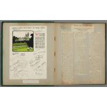A press cuttings album compiled by Percy Fender during England's 1922-23  Cricket Tour to South