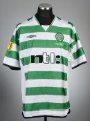 Didier Agathe green and white hooped Celtic Scottish Cup final no.17 jersey v Rangers, played at