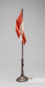 Olympic Games football 1948 London large metal flag pole with Austrian flag, 24 in., it is