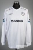 Jay-Jay Okocha signed white Bolton Wanderers no.10 home jersey, season 2004-05, Reebok, long-sleeved