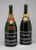 Two "Carling Champions" Maison Laurent-Perrier bottles drunk by Sir Alex Ferguson and guests