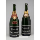 Two "Carling Champions" Maison Laurent-Perrier bottles drunk by Sir Alex Ferguson and guests