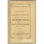 The Laws of Lawn Tennis, issued under the authority of the Lawn Tennis Association, 1902, by