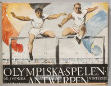 Antwerp 1920 Olympic Games "Olympiska Spelen Antwerpen 1920", hardback, 160-page, published by Ahlen