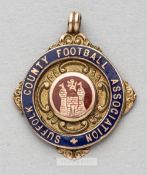 Suffolk County Football Association Senior Cup winner's medal awarded to an Ipswich Town player,
