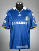 Juliano Belletti blue Chelsea no.35 home jersey, season 2008-09, Adidas, short-sleeved with BARCLAYS