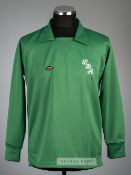 Green West Bromwich Albion goalkeeper's jersey, circa 1985, Umbro, long-sleeved with embroidered WBA