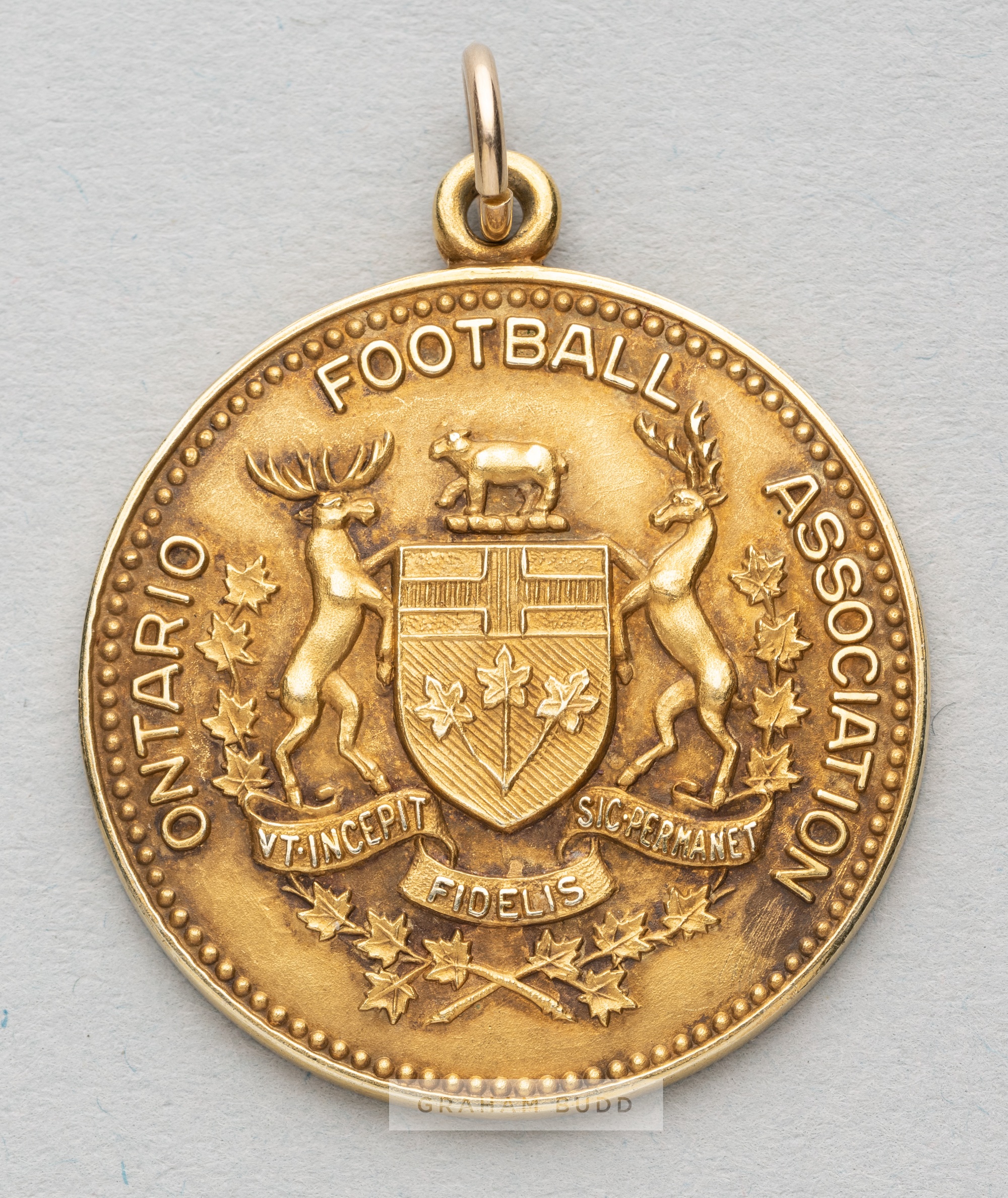 Ontario Football Association medal awarded to Kilmarnock Vice President D.C. Dick for the Canadian - Image 2 of 2