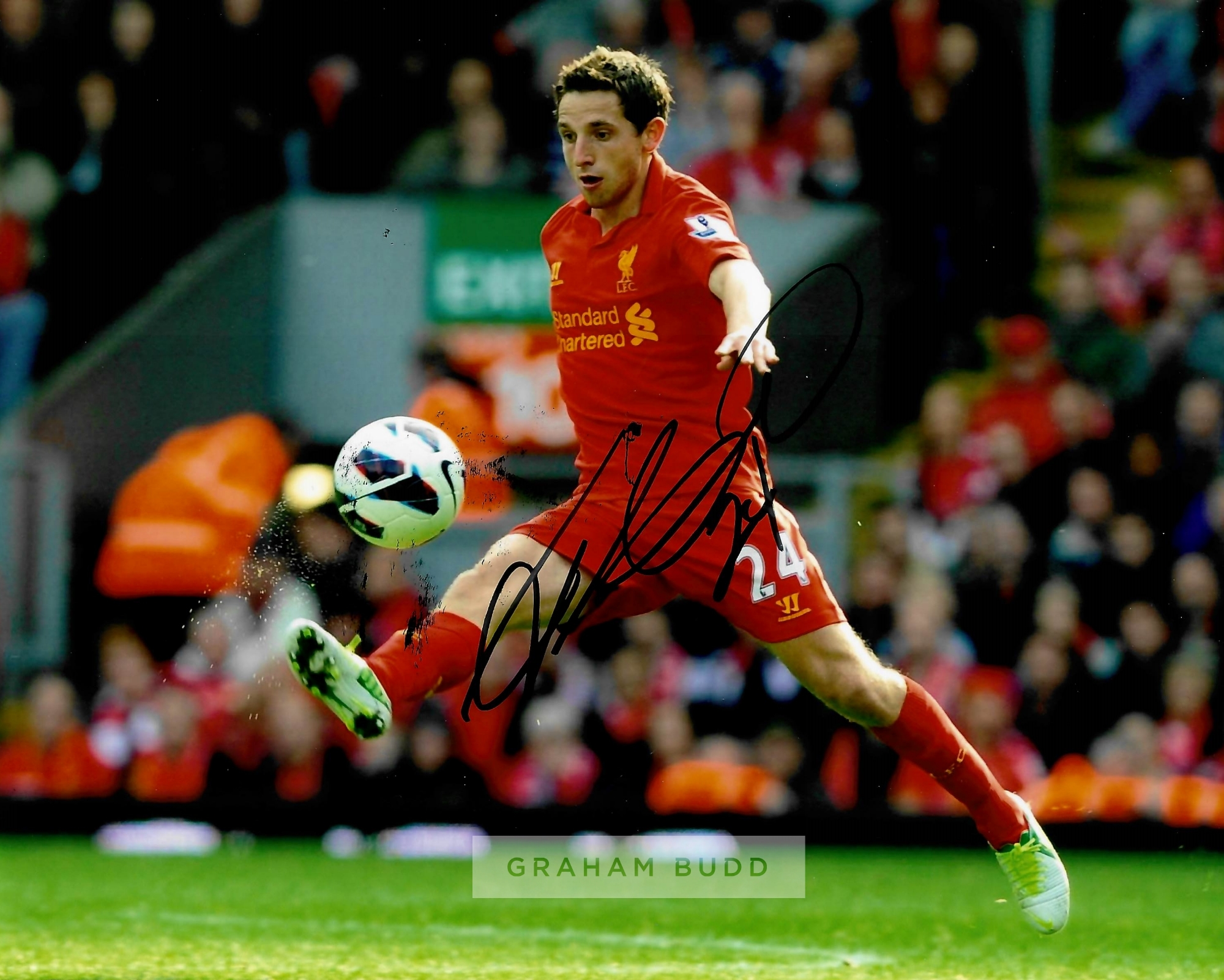 Liverpool FC collection of eleven signed photographs, including Jordan Henderson, Glenn Johnson, - Image 8 of 11