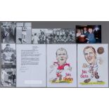 A collection of John Charles autographs, comprising two signed Norman Hood limited edition prints,
