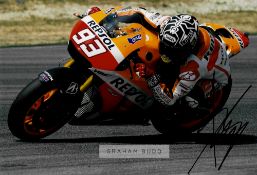 Collection of 12 current 2021 Moto GP Riders signed photographs, including Marc Marquez no.99 (