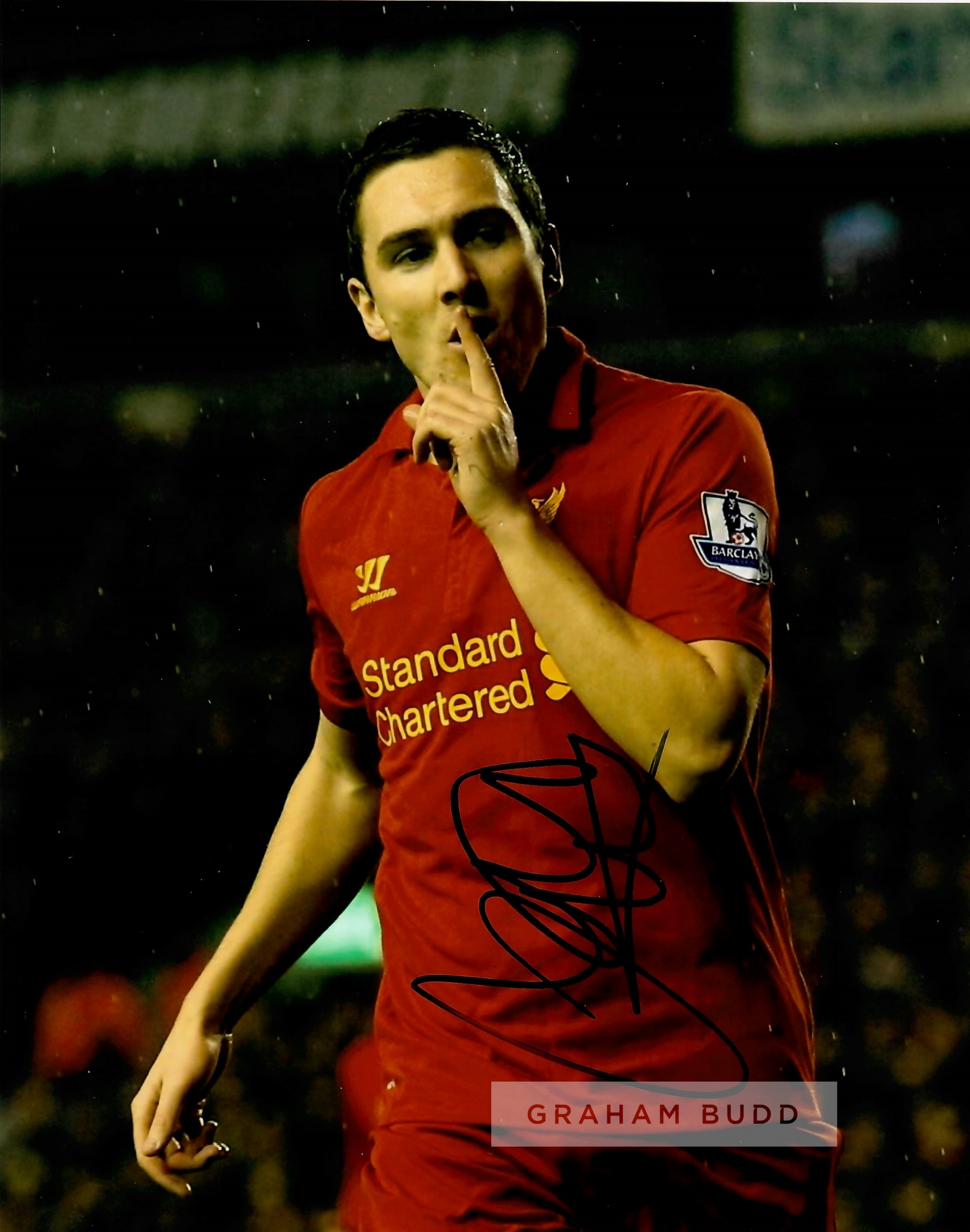 Liverpool FC collection of eleven signed photographs, including Jordan Henderson, Glenn Johnson, - Image 4 of 11