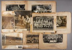 Selection of b & w Newcastle United team and management photographs of dating from 1949-50 to 1952-