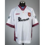 Frank Lampard white West Ham United no.18 away jersey, season 1998-99, Pony, short-sleeved with