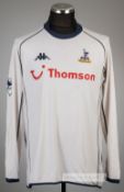 Ledley King white Tottenham Hotspur no.26 home jersey, season 2003-04, Kappa, long-sleeved with