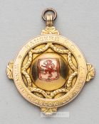 Rangers F.C. winner's medal Glasgow Cup 1936-37 awarded to trainer A Dixon, obverse with the