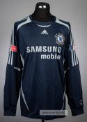 Petr Cech navy and grey Chelsea goalkeeper's no.1 jersey v Manchester United in the FA Cup Final
