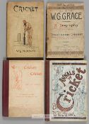 Nine volumes on cricket, The Handbook of Cricket by Edmund Routledge, 1863; Cricket As Now Played by
