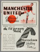 Manchester United v Derby County programme 2nd January 1937, F.L. Division One