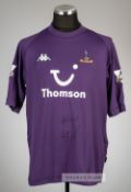 Jamie Redknapp signed purple Tottenham Hotspur no.15 third choice jersey, season 2003-04, Kappa,