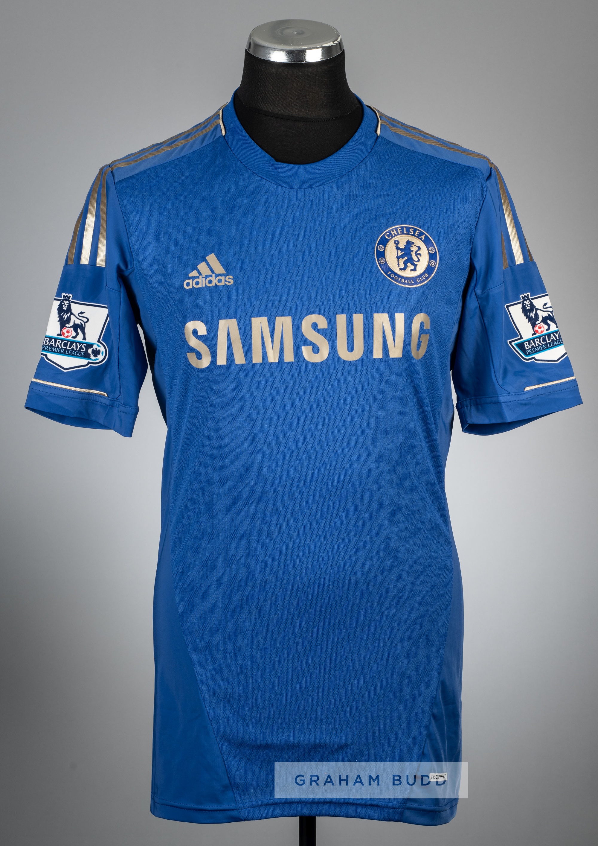 Demba Ba blue Chelsea no.29 home jersey, season 2012-13, Adidas, player issued short-sleeved with - Image 2 of 2