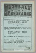 Liverpool v South Shields programme 14th January 1920, F.A. Cup First Round replay
