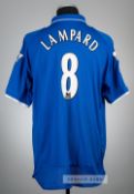Frank Lampard blue Chelsea no.8 home jersey, season 2001-02, Umbro, short-sleeved with THE FA