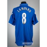 Frank Lampard blue Chelsea no.8 home jersey, season 2001-02, Umbro, short-sleeved with THE FA