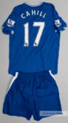 Tim Cahill blue Everton no.17 home jersey, season 2009-10, Le Coq Sportif, short-sleeved with
