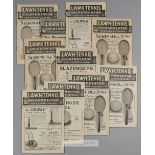 A collection of ten early editions of the “Lawn Tennis and Badminton Magazine”, circa 1906,