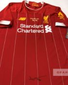 Liverpool's Trent Alexander-Arnold signed 2019-20 Premier League Champions Liverpool limited edition