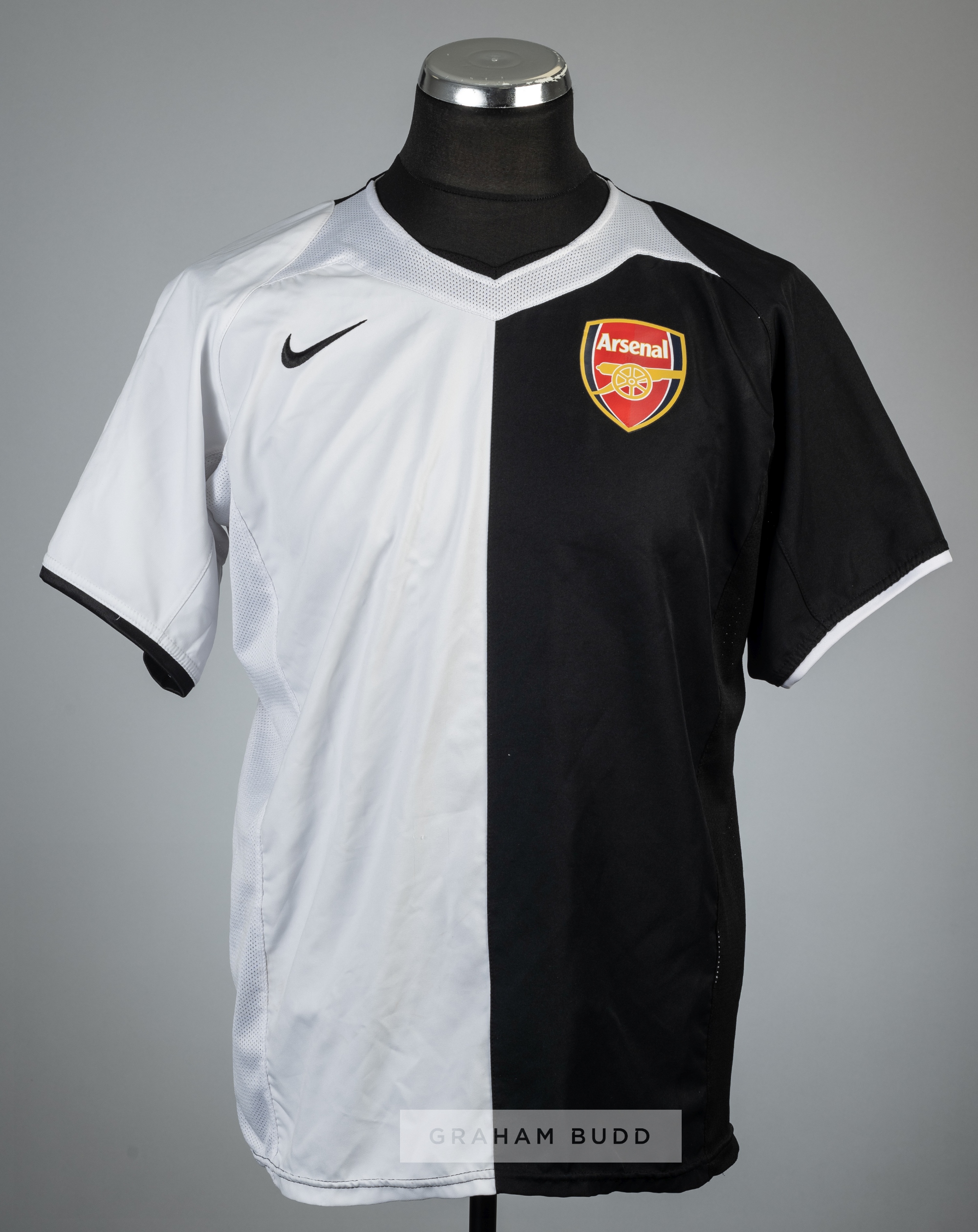 Thierry Henry black and white Arsenal Anti-Racism no.14 jersey, season 2004-05, Nike, short- - Image 2 of 2