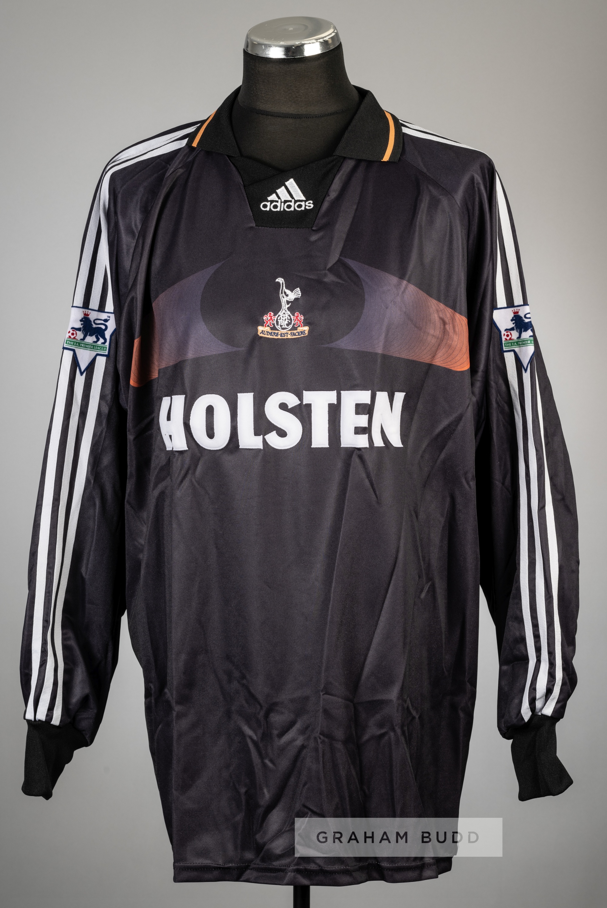 Neil Sullivan signed black Tottenham Hotspur no.13 goalkeeper's jersey, season 2000-01 Adidas, - Image 2 of 2