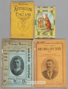 Four England v Australia Ashes cricket publications 1896 to 1909, The Australians in England 1896,