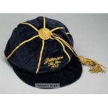 Rothmans All Stars XI cap awarded in 1992, navy velvet cap with gilt tassel and braiding,
