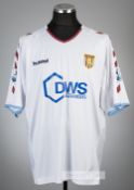 Luke Moore white Aston Villa no.22 away jersey, season 2004-05, Hummel, short-sleeved with